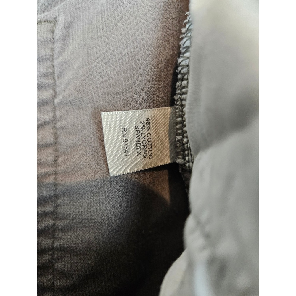 J.Jill‎ High-Rise Corduroy Boot-Cut Jeans, gray, size 12 - Picture 4 of 4